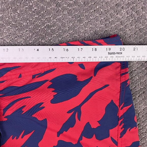 Patagonia Wavefarer Boardshorts Men's 40 Red Blue Floral Swim Trunks Shorts - Picture 9 of 13